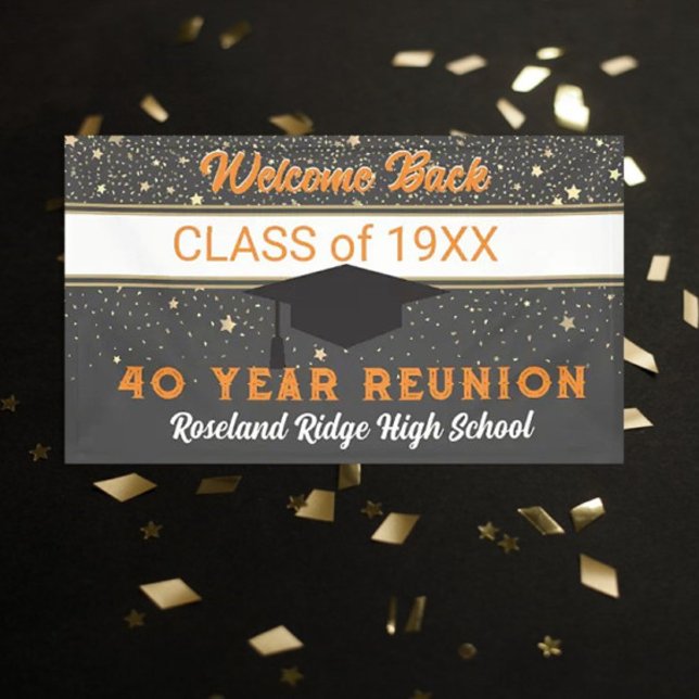 Welcome Back 40 yr Class Reunion Banner (Creator Uploaded)