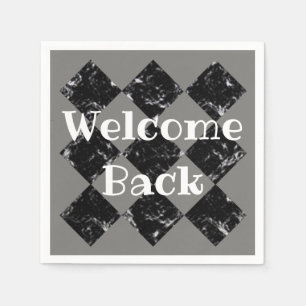 Welcome Back Business Black Diamond Professional Napkin