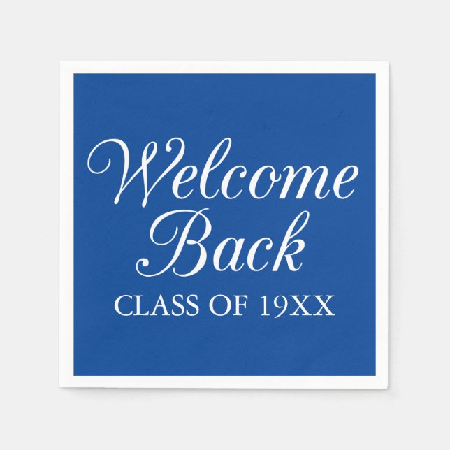 Welcome Back Class Of Napkin (Front)