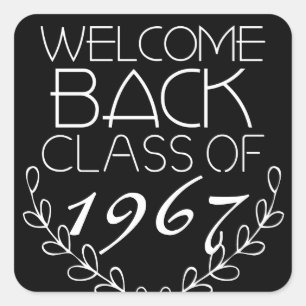 Welcome Back Class Of Square Sticker