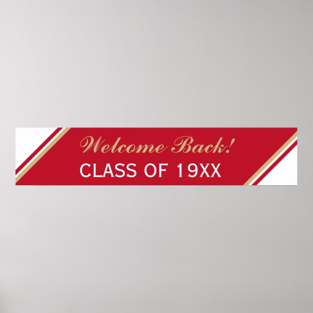 Welcome back! Class reunion  Large Poster (Front)