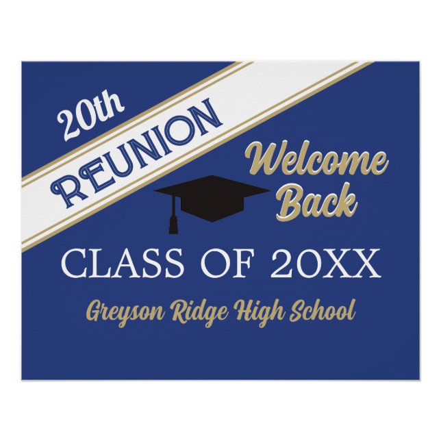 Welcome Back Class Reunion Poster (Front)