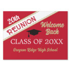 Welcome Back Class Reunion Yard Sign