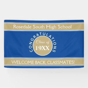 Welcome back!! CUSTOM class reunion banner