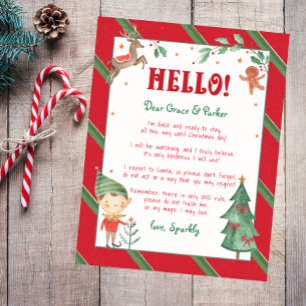 Welcome Back Elf Hello Christmas Elf Personalised