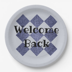 Welcome Back Employees Gender Neutral Workplace Paper Plate