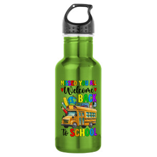 Welcome Back First Day Of School Bus Driver 532 Ml Water Bottle
