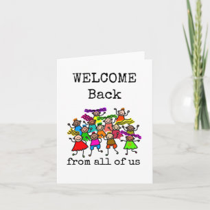 Welcome Back, From All of Us, Card