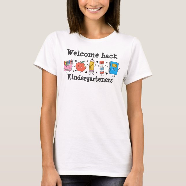 Welcome Back Grade Level  T-Shirt (Front)