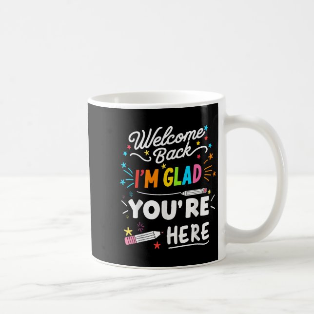 Welcome Back Im Glad Youre Here  Coffee Mug (Right)