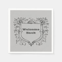Welcome Back Medival Ornate Shield Employee