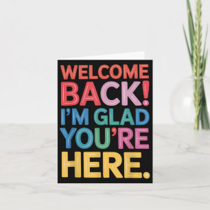 Welcome Back Saying Teacher Life School Year Posit Card