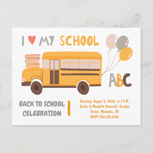 Welcome Back School Picnic Holiday Postcard (Front)