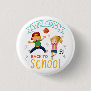 Welcome Back To School 2022, first day of school 3 Cm Round Badge