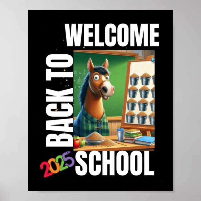 Welcome Back To School 2025 Sticker  Poster (Front)