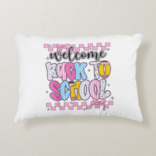 Welcome Back to School 2026 First Day Teachers Stu Decorative Cushion