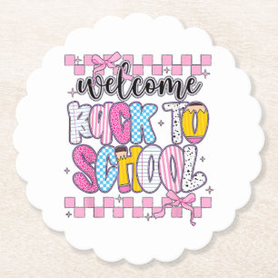 Welcome Back to School 2026 First Day Teachers Stu Paper Coaster