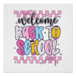 Welcome Back to School 2026 First Day Teachers Stu Poster