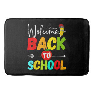 Welcome Back to School 2026 Teachers Students Bath Mat
