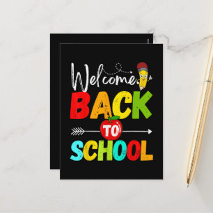 Welcome Back to School 2026 Teachers Students Holiday Postcard
