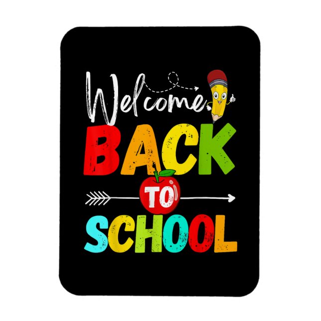 Welcome Back to School 2026 Teachers Students Magnet (Vertical)