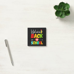 Welcome Back to School 2026 Teachers Students Post-it Notes