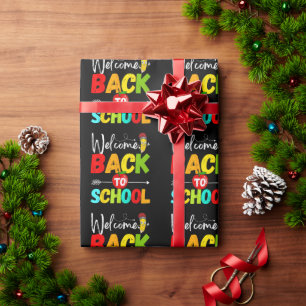 Welcome Back to School 2026 Teachers Students Wrapping Paper