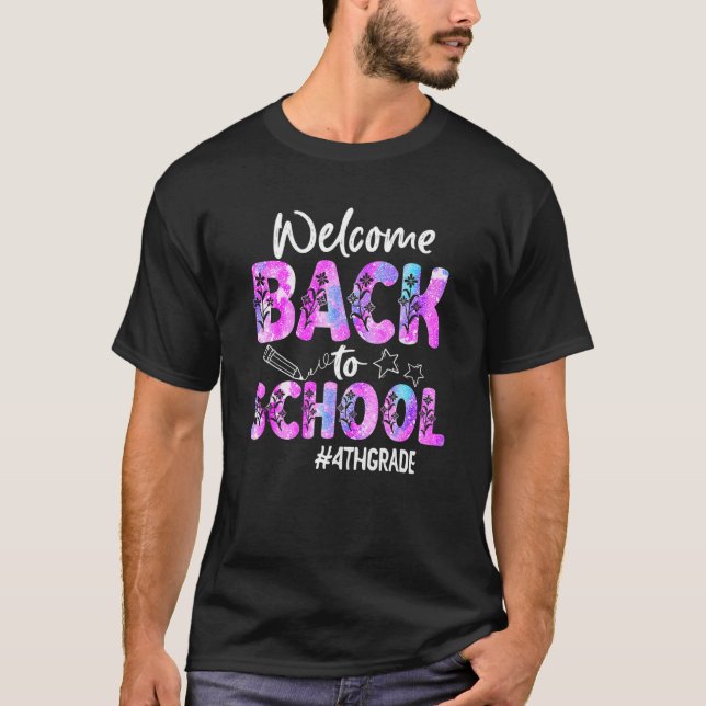 Welcome Back To School 4th Grade Back To School 2 T-Shirt (Front)