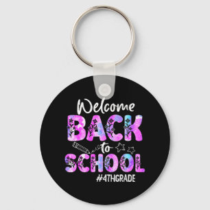 Welcome Back To School 4th Grade Back To School Key Ring