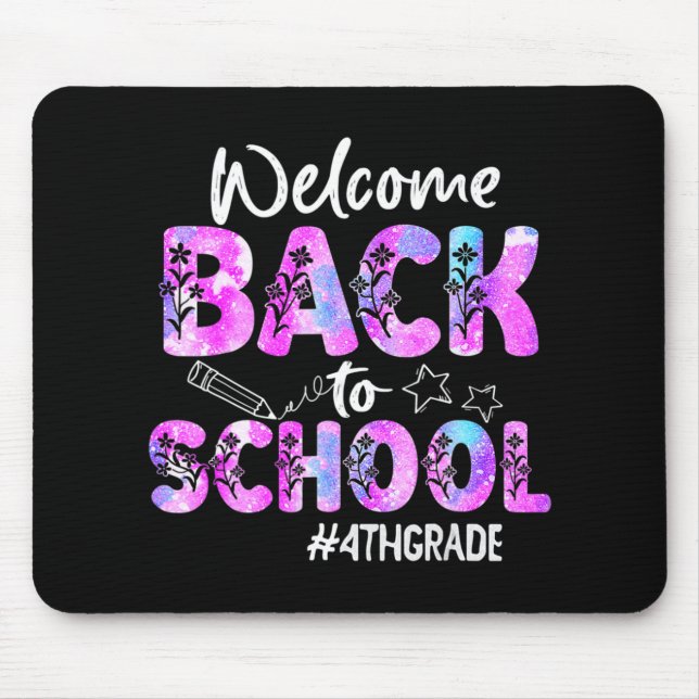 Welcome Back To School 4th Grade Back To School  Mouse Pad (Front)