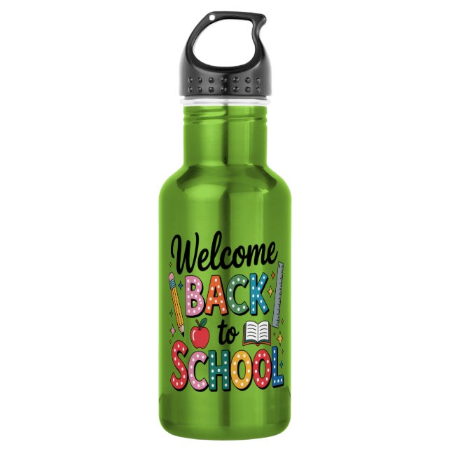 Welcome Back To School 532 Ml Water Bottle (Front)