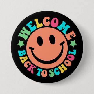 Welcome Back to School 7.5 Cm Round Badge