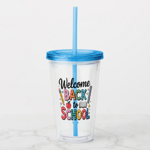 Welcome Back To School Acrylic Tumbler