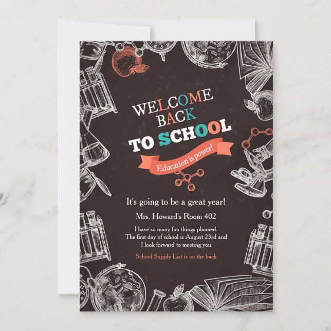 Welcome Back to School Announcement (Front)