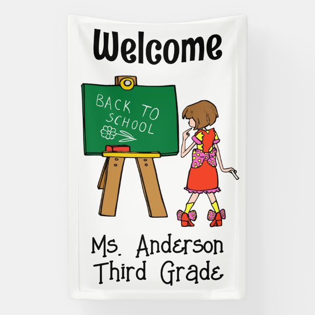 Welcome Back To School Banner (Vertical)