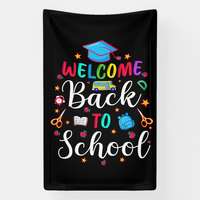 Welcome Back To School Banner (Vertical)