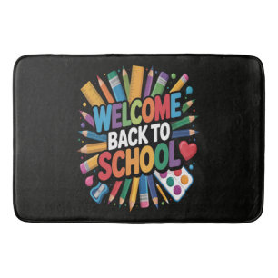 Welcome Back To School Bath Mat