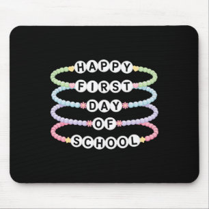 Welcome Back To School Bracelets First Day Of Scho Mouse Pad