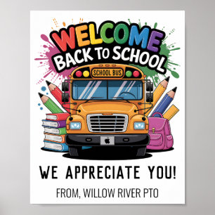Welcome Back to School  – Bright & Fun Classroom Poster