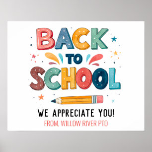 Welcome Back to School  – Bright & Fun Classroom Poster