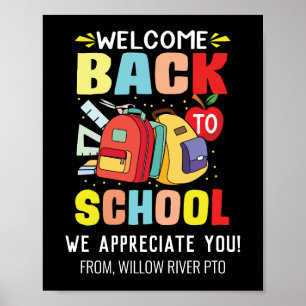 Welcome Back to School  – Bright & Fun Classroom Poster