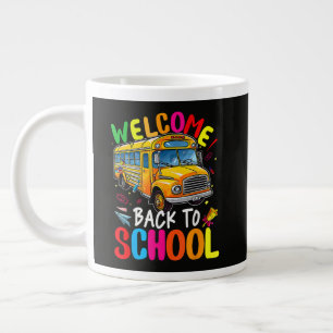 Welcome Back to School Bus 1st Day of School Large Coffee Mug