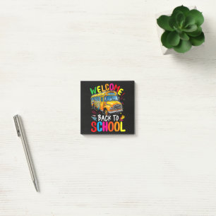Welcome Back to School Bus 1st Day of School Post-it Notes