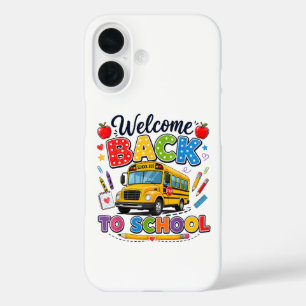 Welcome Back to School Bus Driver First Day iPhone 16 Case