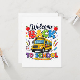 Welcome Back to School Bus Driver First Day Invitation