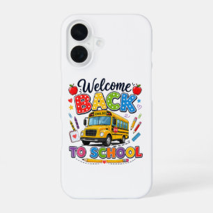 Welcome Back to School Bus Driver First Day iPhone 16 Case
