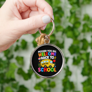 Welcome Back to School Bus Driver First Day Key Ring