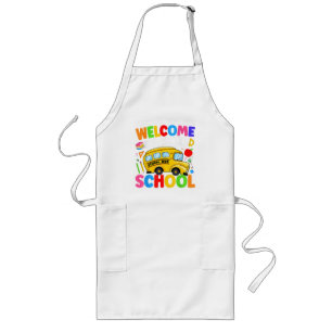Welcome Back to School Bus Driver First Day Long Apron