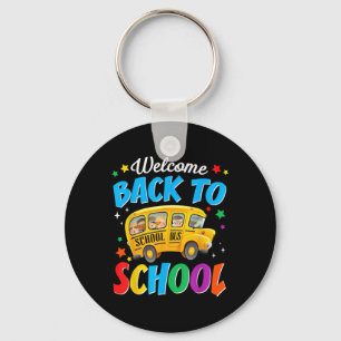 Welcome Back To School Bus Driver First Day Of Sch Key Ring