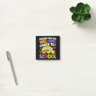 Welcome Back to School Bus Driver First Day Post-it Notes